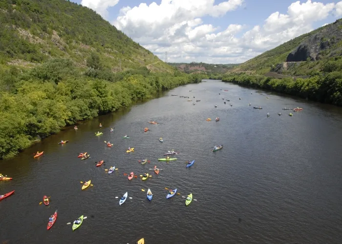 lehigh river sojourn aerial view